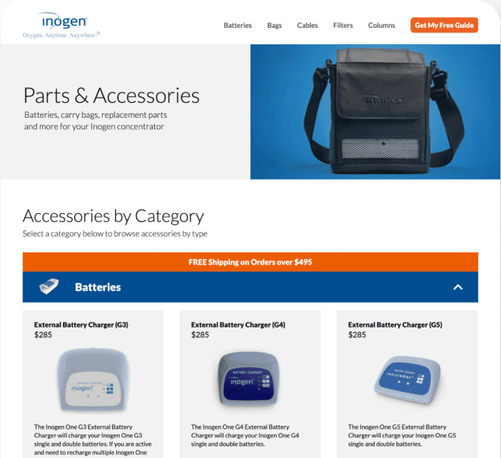 Inogen Ecommerce Image