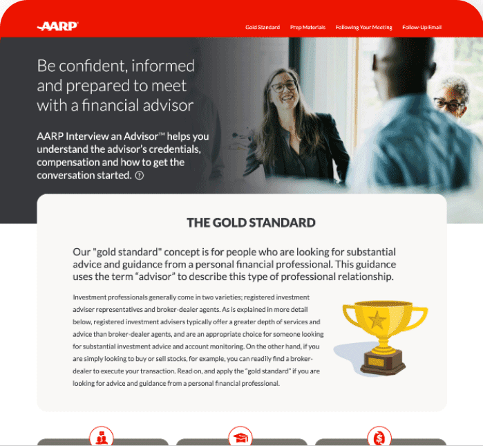 AARP Interview An Advisor